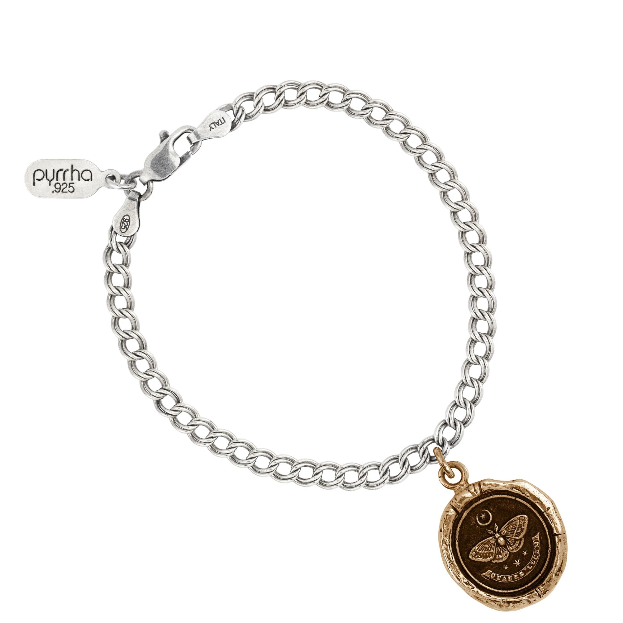 Bronze Seek The Light Talisman Chain Bracelet | Magpie Jewellery