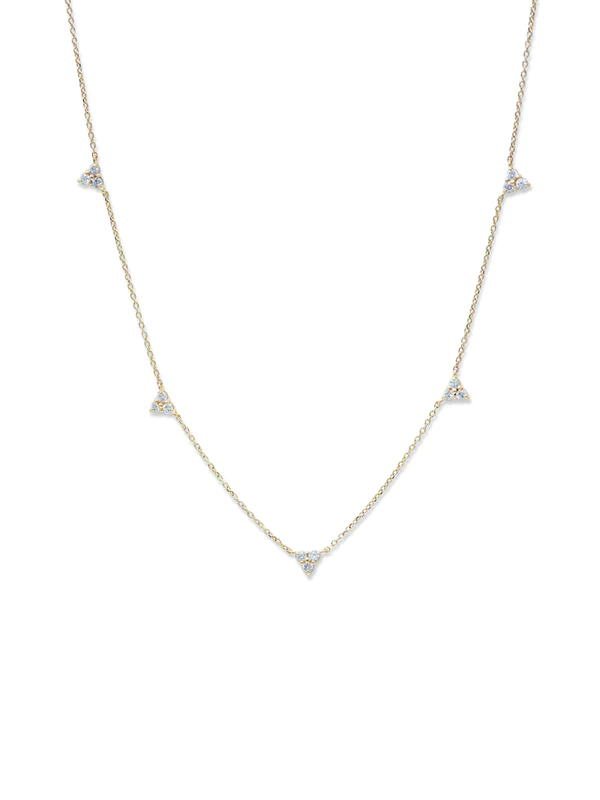 Cléo Trio Station Necklace | Magpie Jewellery