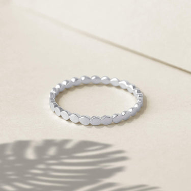 Silver Dot Stacking Ring - Magpie Jewellery