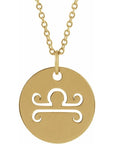 Zodiac Symbol Necklace   Libra