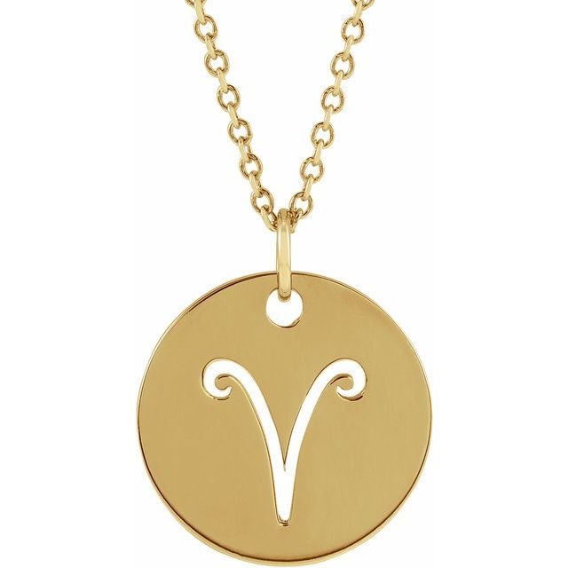 Zodiac Symbol Necklace  Aries