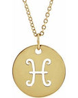 Zodiac Symbol Necklace  Pisces