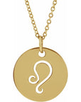 Zodiac Symbol Necklace  Leo