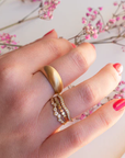 Luna Bombe Ring | 8mm - Magpie Jewellery