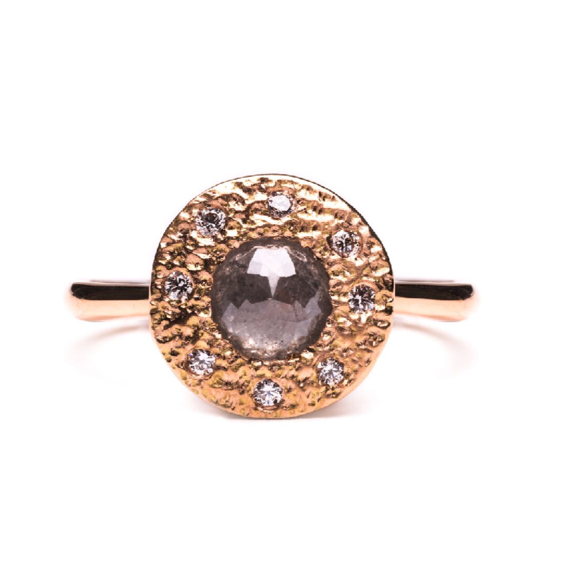 Jupiter Halo Diamond Engagement Ring - Magpie Jewellery