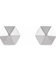 14k Hexagon Earrings - Magpie Jewellery