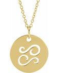 Zodiac Symbol Necklace  Cancer
