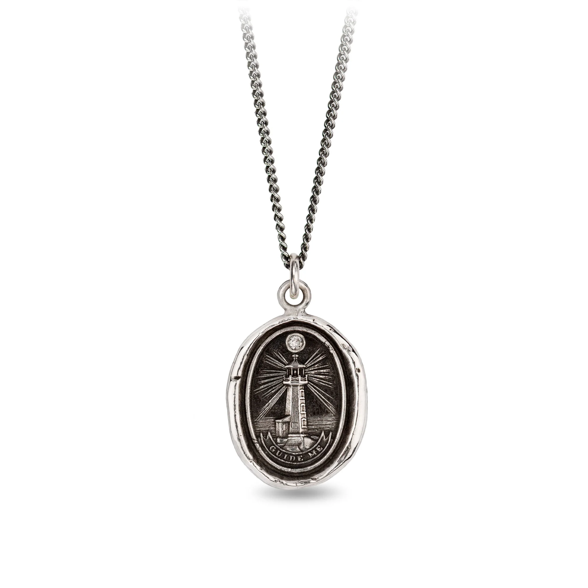 Lighthouse Diamond Set Talisman | Magpie Jewellery