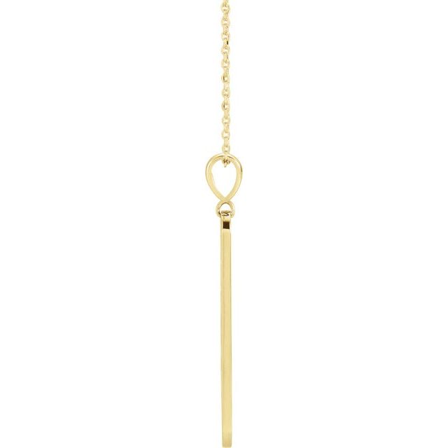 Diamond Moon Phase Bar Necklace 16-18" - Magpie Jewellery