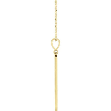 Diamond Moon Phase Bar Necklace 16-18" - Magpie Jewellery