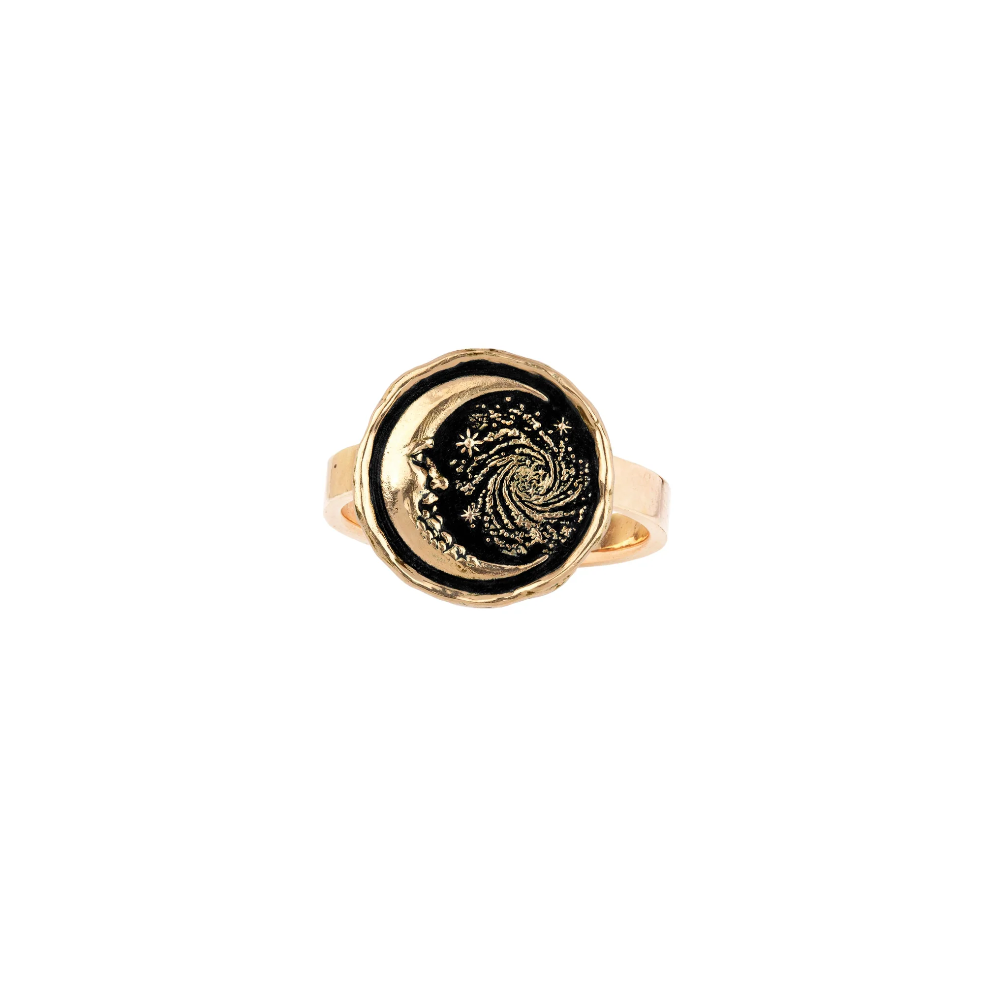Trust the Universe 14K Gold Talisman Ring | Magpie Jewellery