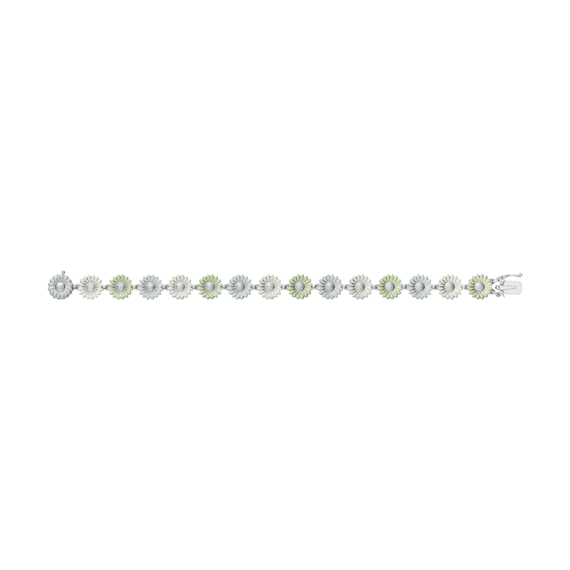 DAISY Green and White Bracelet | Magpie Jewellery