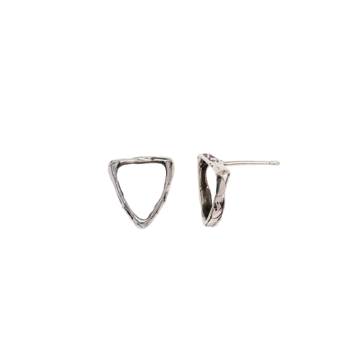 Extra Small Open Shield Studs | Magpie Jewellery