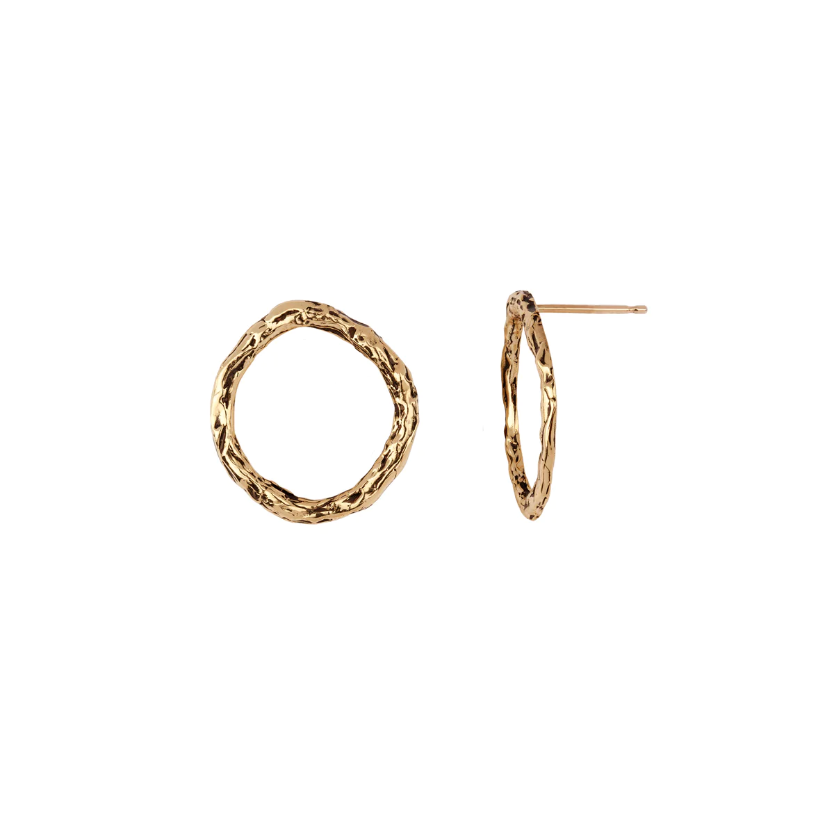 Small 14K Gold Open Circle Stud | Magpie Jewellery