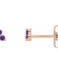 Zodiac Gemstone Trinity Earrings - Magpie Jewellery