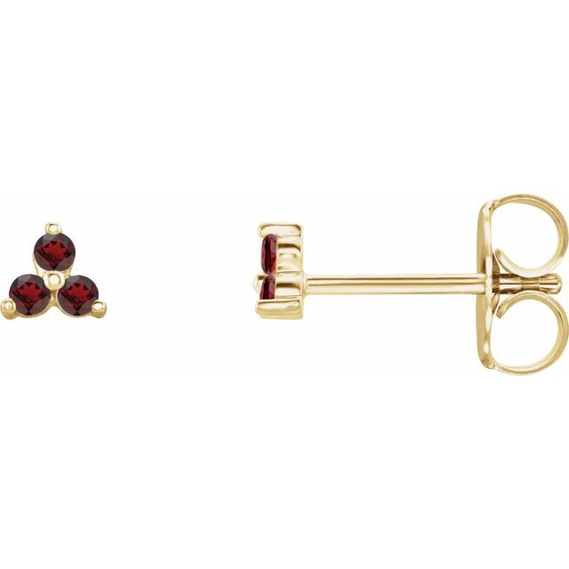 Zodiac Gemstone Trinity Earrings - Magpie Jewellery