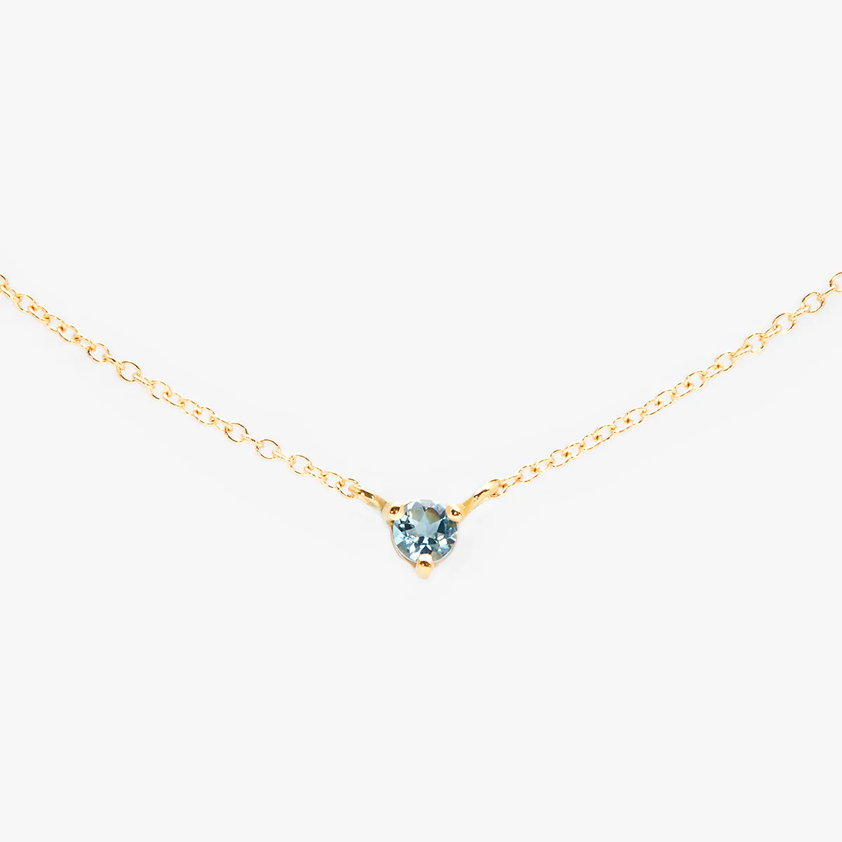 Aquamarine Birthstone Necklace | Magpie Jewellery