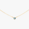 Aquamarine Birthstone Necklace | Magpie Jewellery