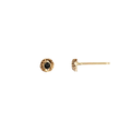 Stone Set 14K Gold Studs Extra Large Nugget | Magpie Jewellery