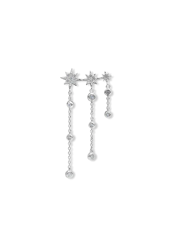 Aztec Trio Diamond Cascade Crawler | Magpie Jewellery