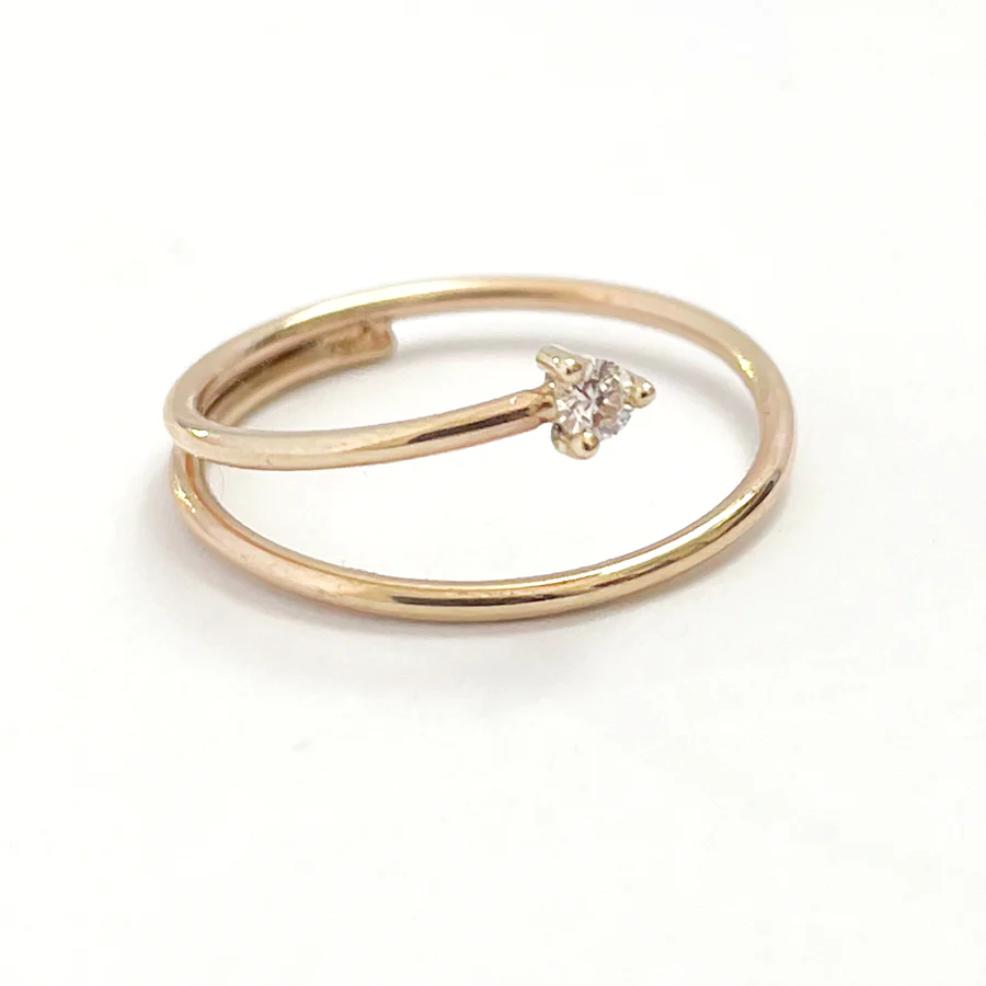 Wrap Around Diamond Ring | Magpie Jewellery