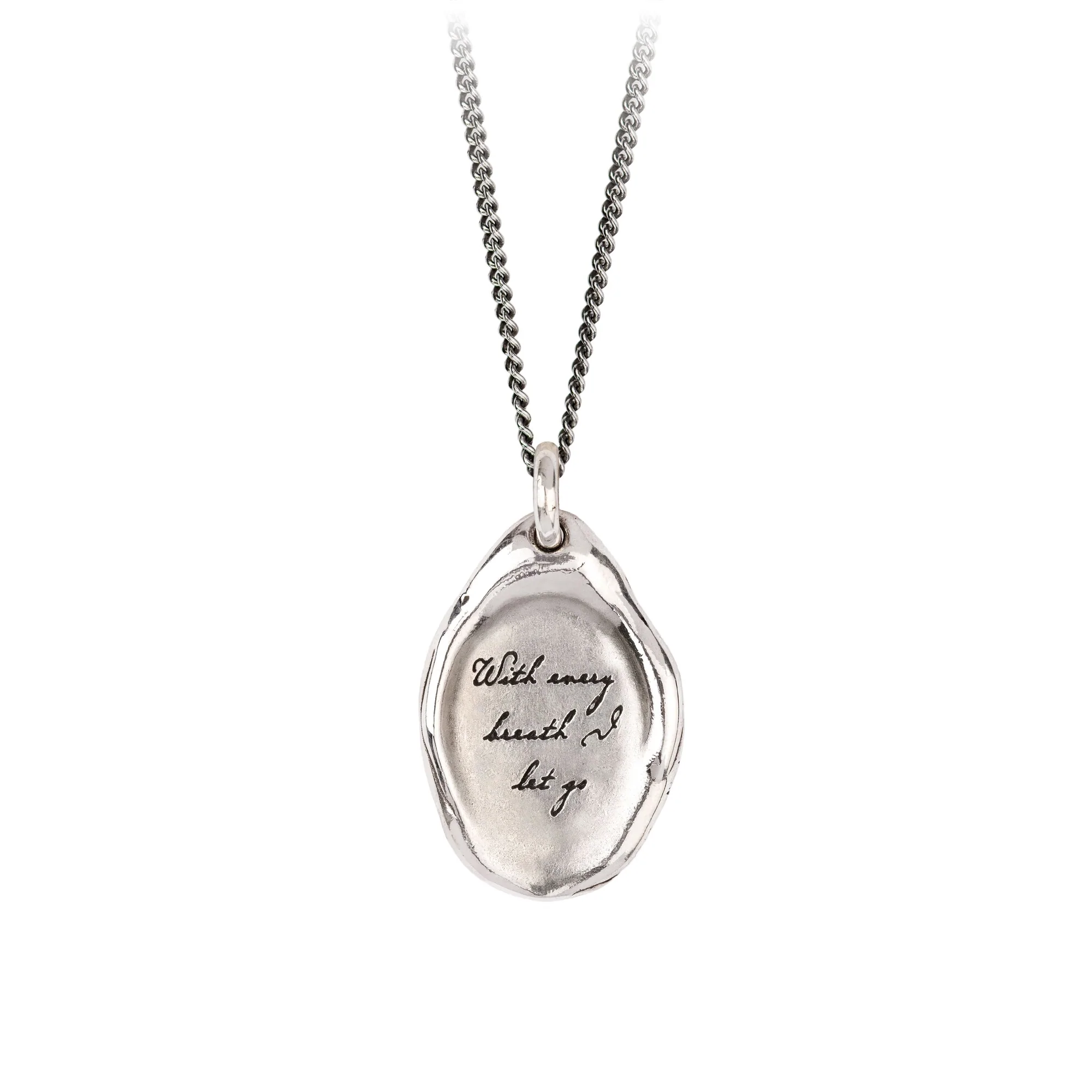 With Every Breath I Let Go Affirmation Talisman | Magpie Jewellery