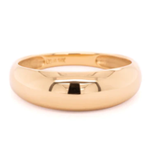 18k Yellow Gold Luna Bombe Ring | 6mm | Magpie Jewellery