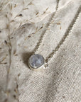 Small Round Faceted Moonstone Necklace - Magpie Jewellery
