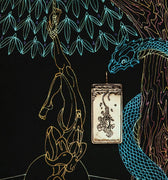 The Hanged One Tarot Card Necklace - Magpie Jewellery