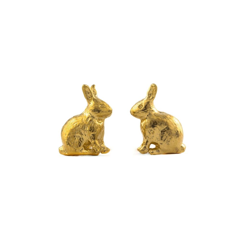 Sitting Bunny Earrings - Magpie Jewellery