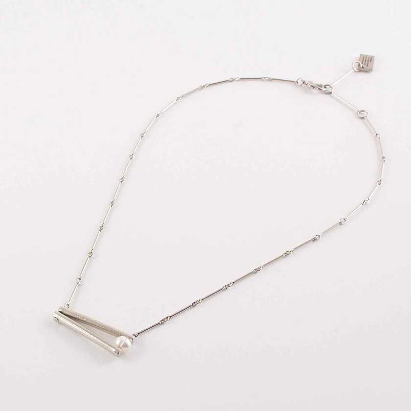 500940 Anne-Marie Chagnon Bao Necklace  Pewter