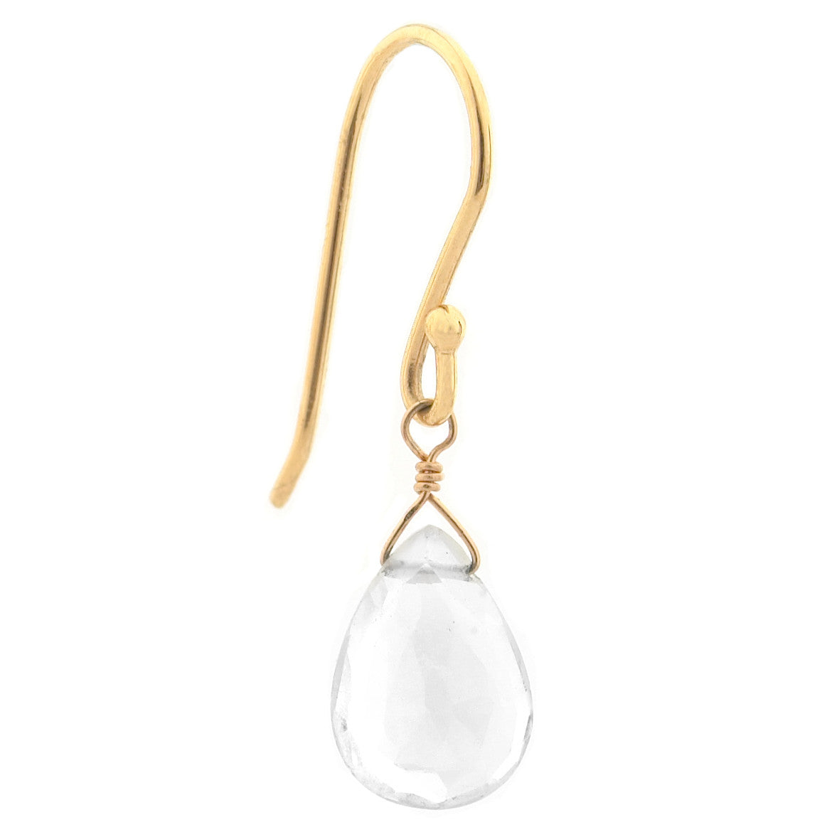 White Topaz Drop Earrings - Magpie Jewellery