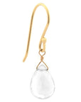 White Topaz Drop Earrings - Magpie Jewellery