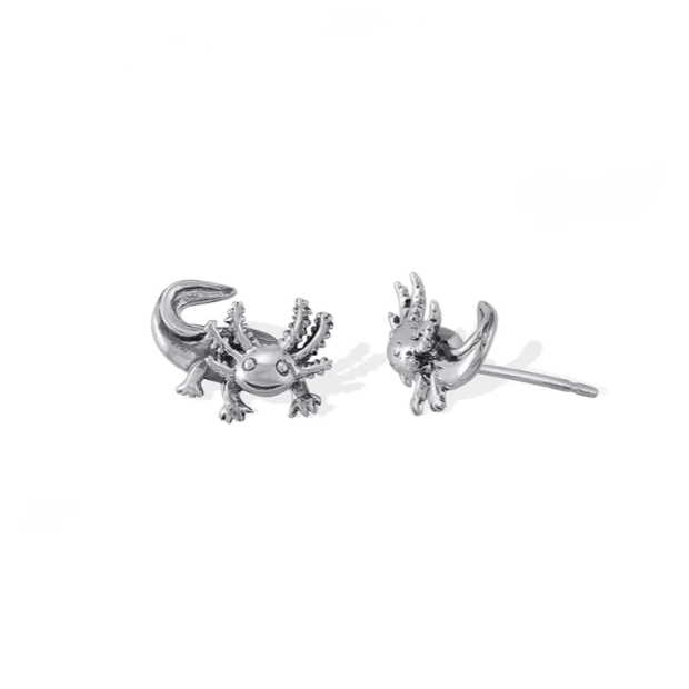 Axolotl Stud Earrings - Magpie Jewellery