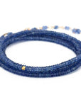 Blue Sapphire Wrap Bracelet - Magpie Jewellery