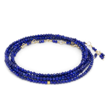 Lapis Wrap Bracelet - Magpie Jewellery