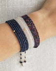 Blue Sapphire Wrap Bracelet - Magpie Jewellery