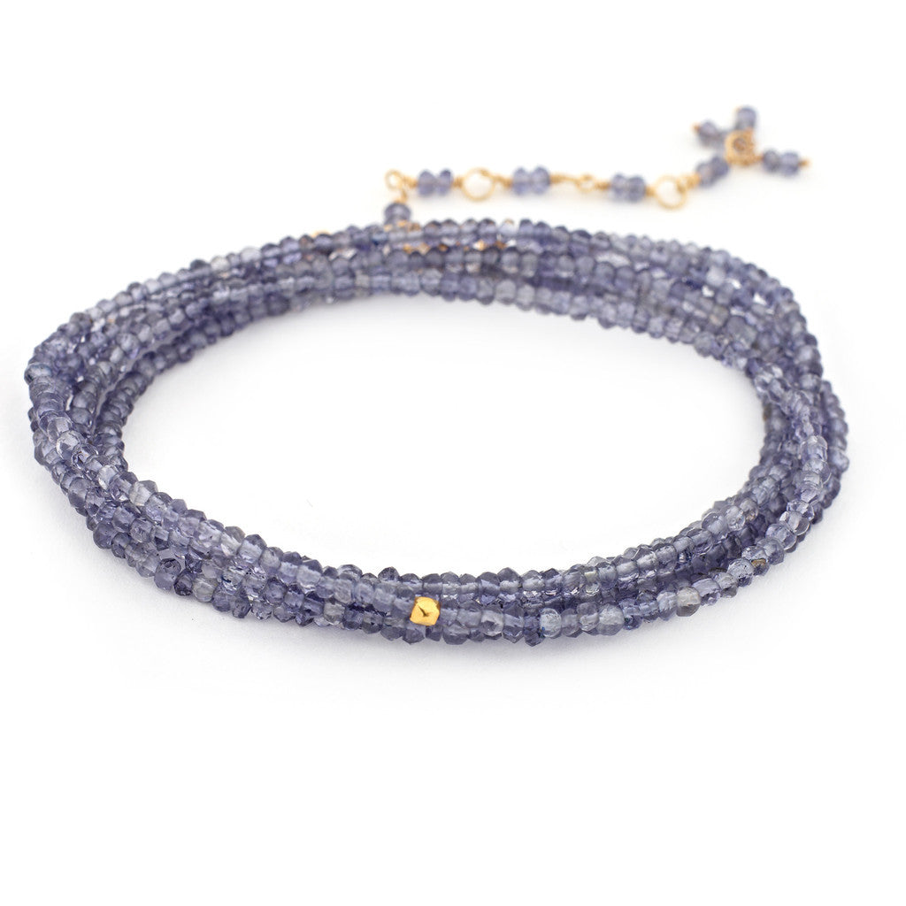 Iolite Wrap Bracelet - Magpie Jewellery