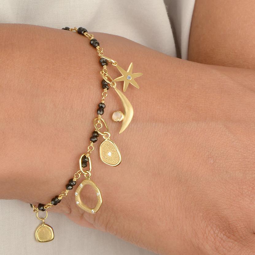 Diamond Center Star Charm - Magpie Jewellery