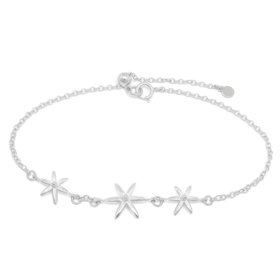 Triple Star Bracelet WG | Magpie Jewellery