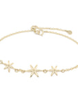 Triple Star Bracelet YG | Magpie Jewellery