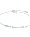 Trio Gemstone Bracelet - Turquoise YG | Magpie Jewellery