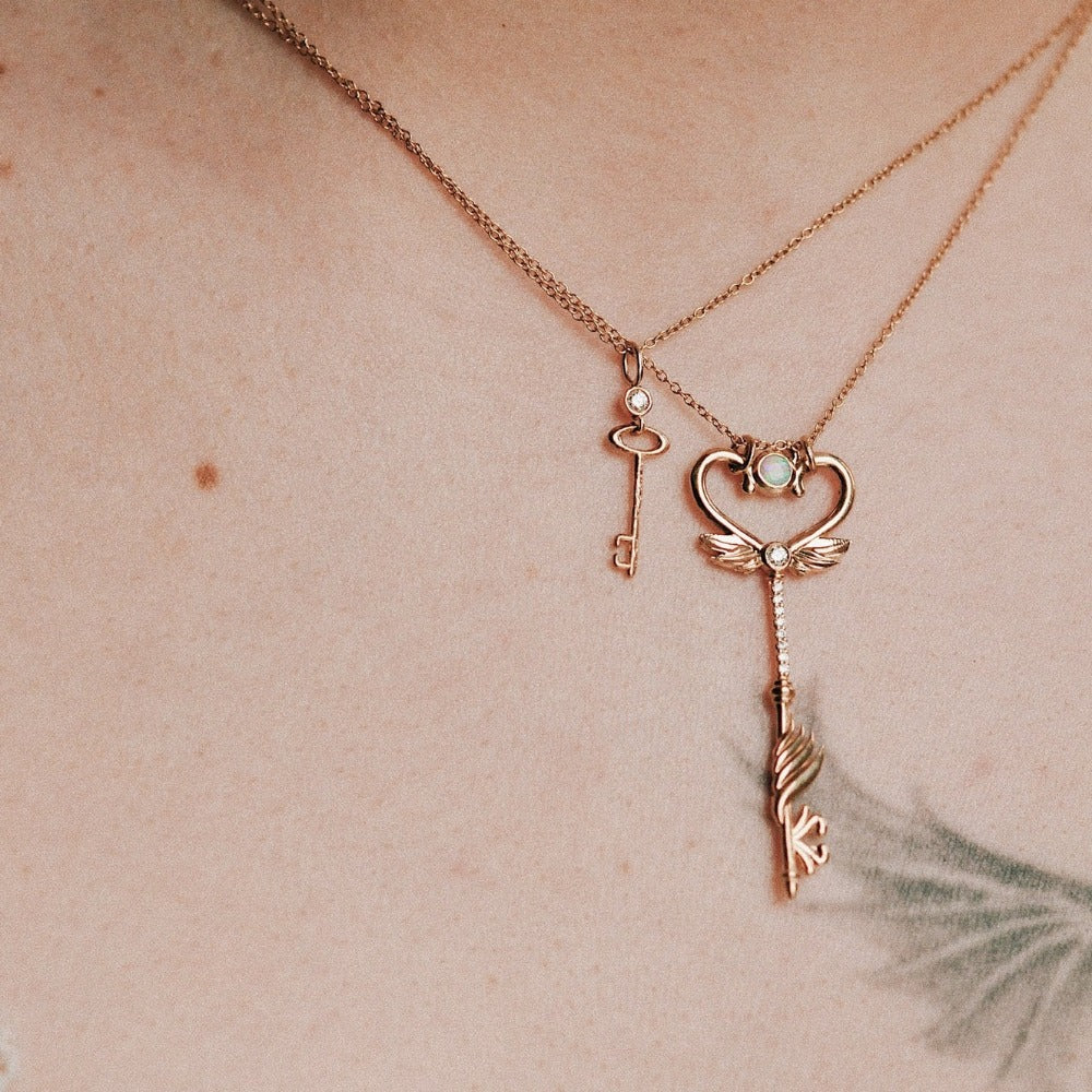 Skeleton Key Necklace - Magpie Jewellery