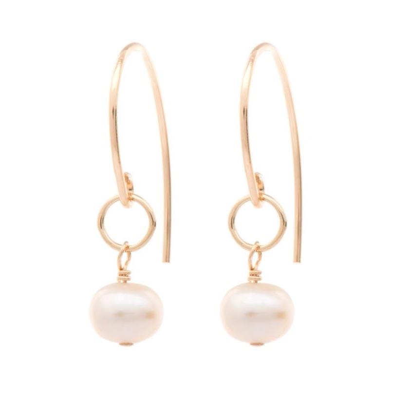 Freefall Pearl Earring Gold Fill | Magpie Jewellery