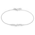 Round & Baguette Diamond Bar Bracelet - Magpie Jewellery