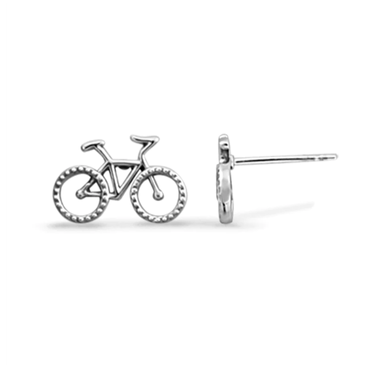 Bicycle Stud Earrings - Magpie Jewellery