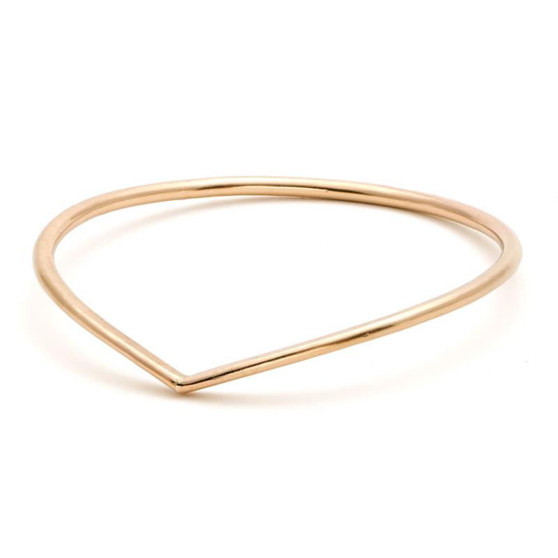 &quot;Eucalyptus&quot; Bangle - Yellow Gold-Fill