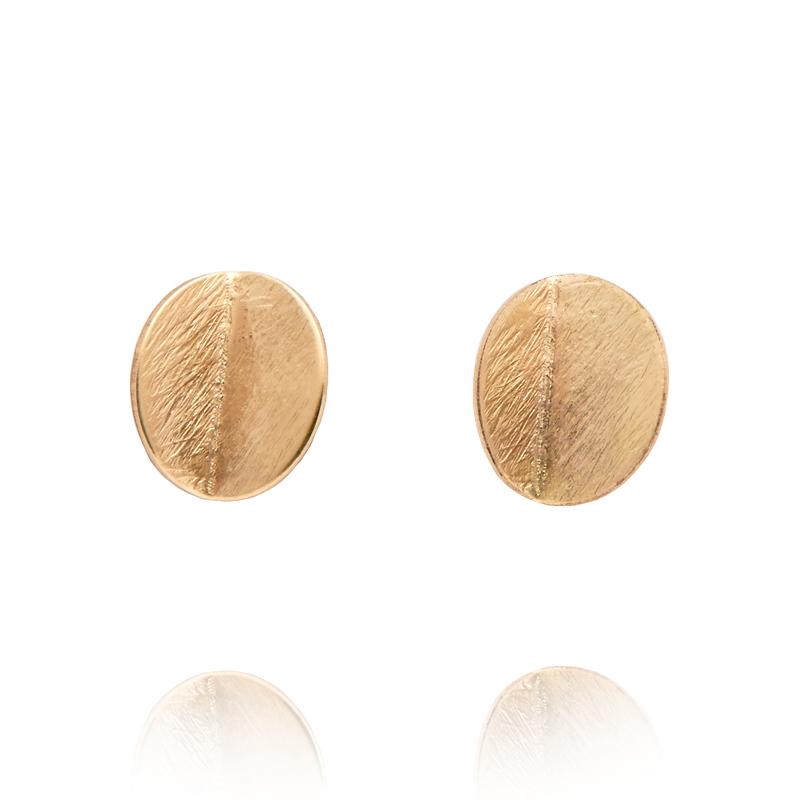 "Eucalyptus" Mini Studs - Yellow Gold-Fill