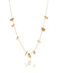 "Eucalyptus" Long Chain Necklace - Yellow Gold-Fill