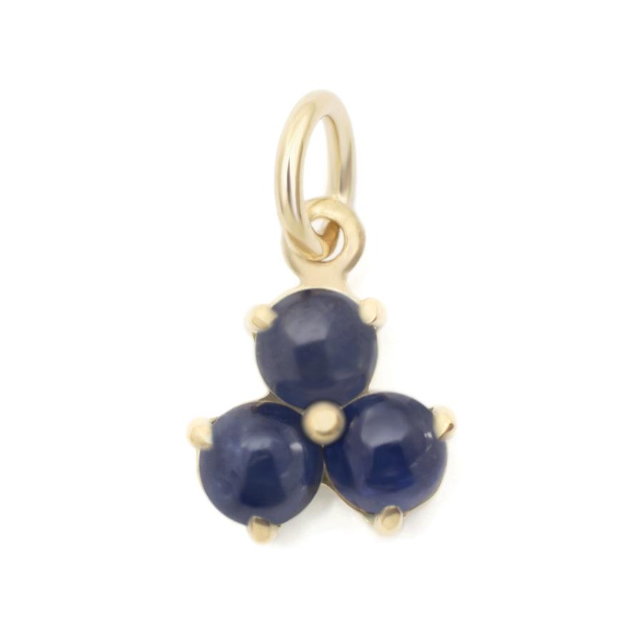 Trillium Gemstone Charm - Blue Sapphire